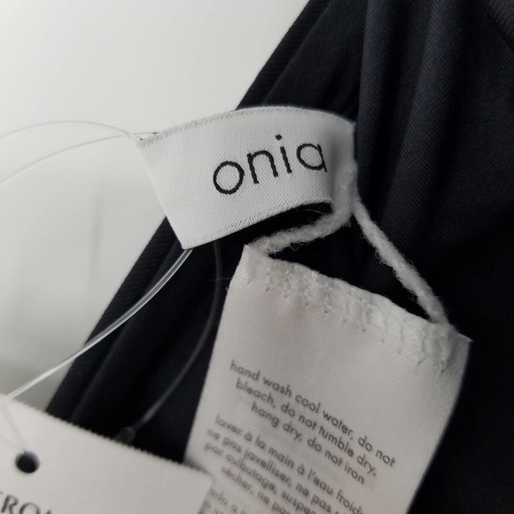 Onia Elena Halter One-Piece Swimsuit in Black Size X-Small NEW WITH TAGS - Picture 5 of 7